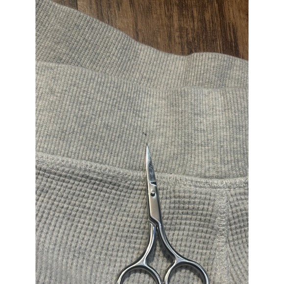 Pact Organic Cotton Waffle Knit Joggers Gray Thermal Lounge Pants Size M unisex - Picture 10 of 10